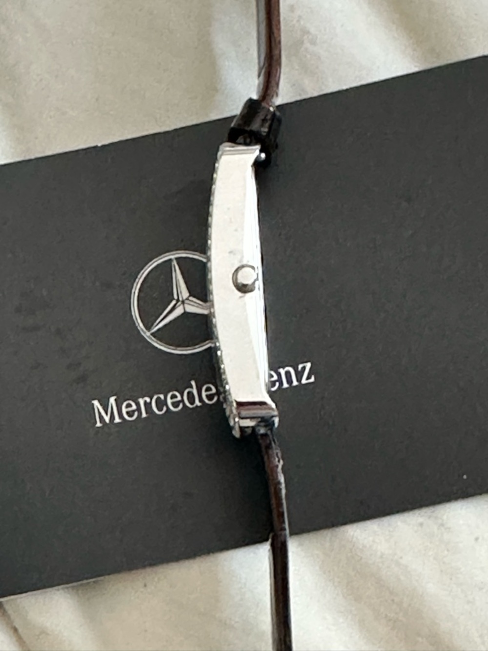 Mercedes-Benz Black triple row Austrian crystal bezel Swiss movement  Watch - Picture 6 of 6